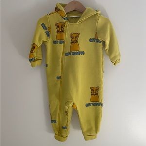 Mini Rodini Zipper Jumpsuit - Cat Campus